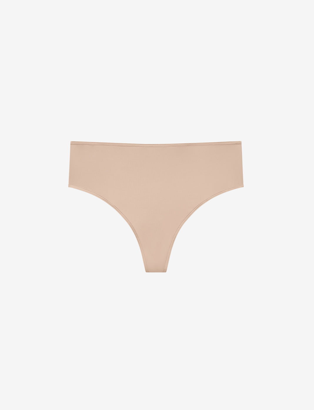 24/7® Classic High Waist Thong Taupe Braelia - vue 3