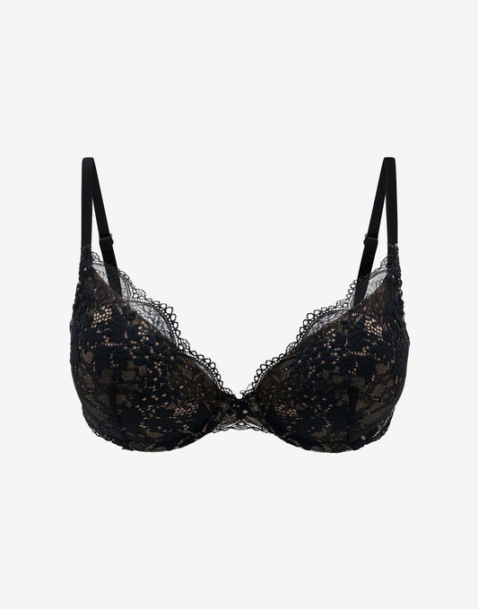 All Day Lace Push-Up Bra Noir Braelia - vue 1