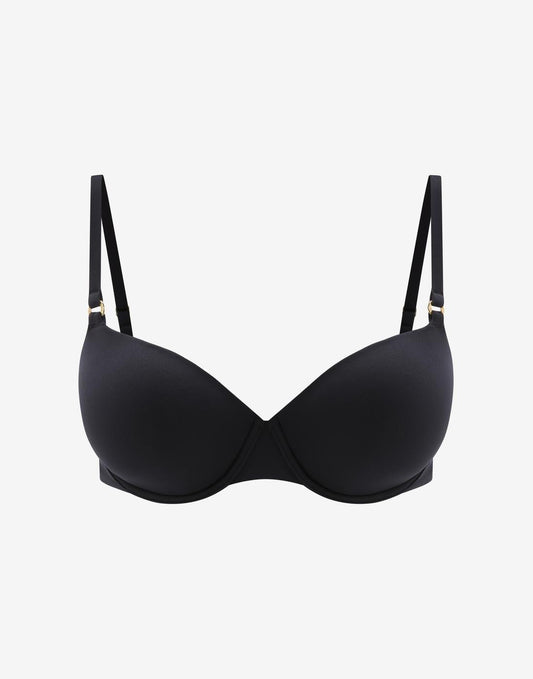Swim Demi Cup Bikini Top Noir Braelia - vue 1