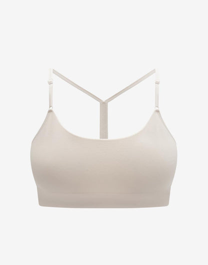 Seamless Stretch Cotton Wireless Bralette Sel de mer Braelia - vue 1