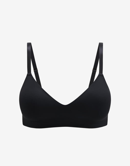24/7® Classic Wireless Bra Noir Braelia - vue 1
