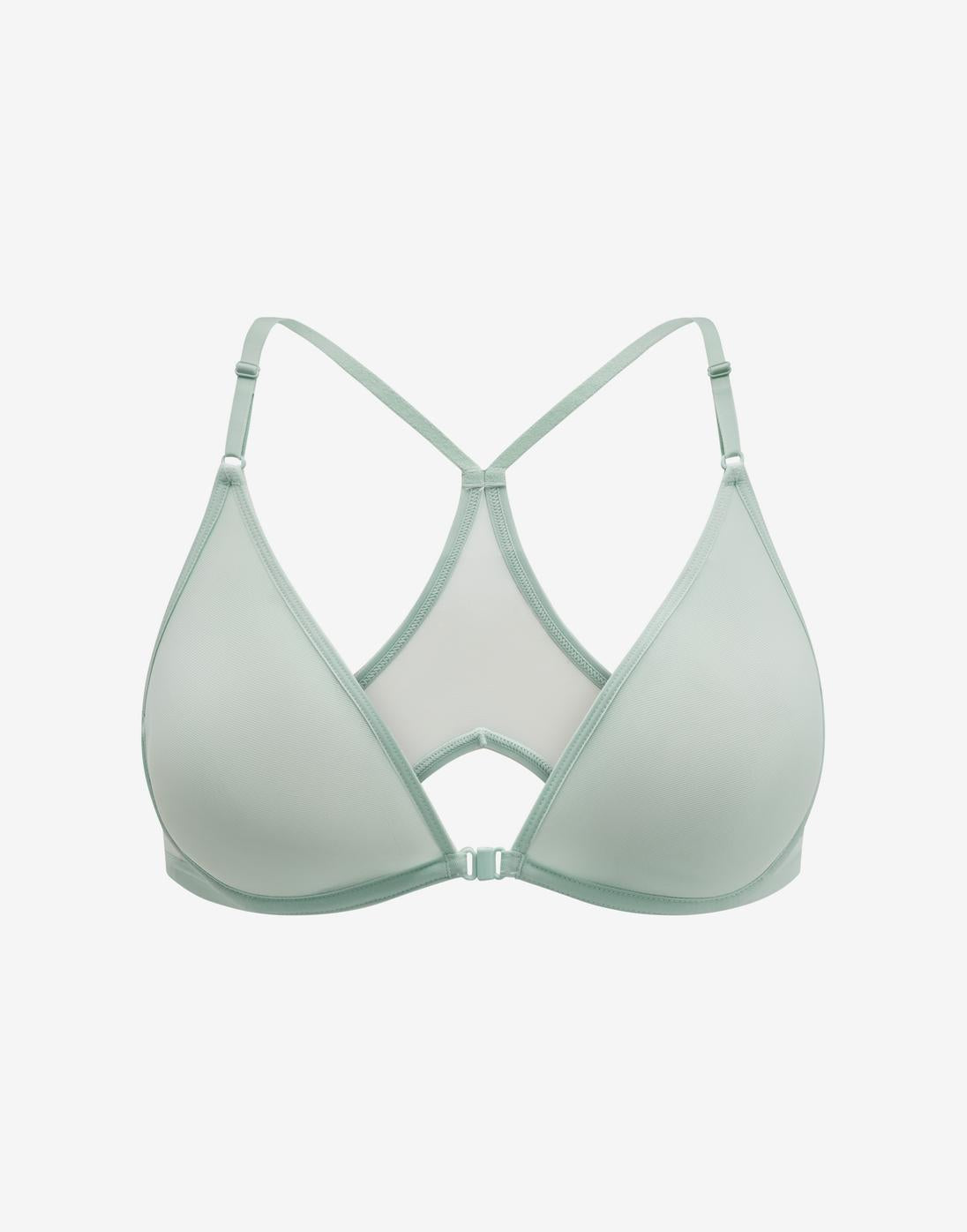 Bare Mesh Front Close Racerback Bra Rêverie Braelia - vue 1