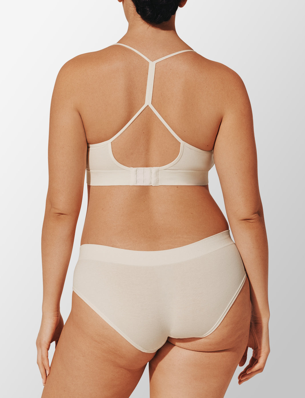 Seamless Stretch Cotton Wireless Bralette Sel de mer Braelia - vue 4