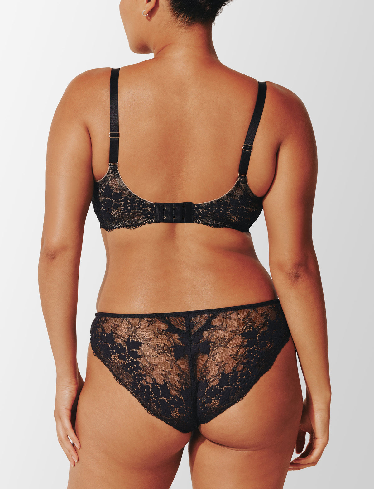 All Day Lace Wireless Bra Noir Braelia - vue 4